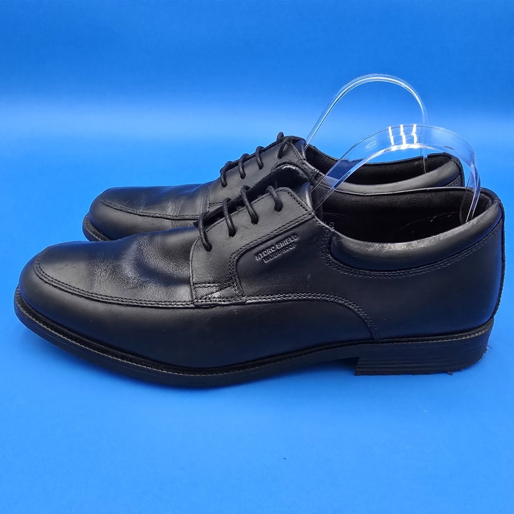 Rockport Walkability adiPrene V73841 Men's Black Leather Oxford Waterproof 10.5M - Picture 2 of 9